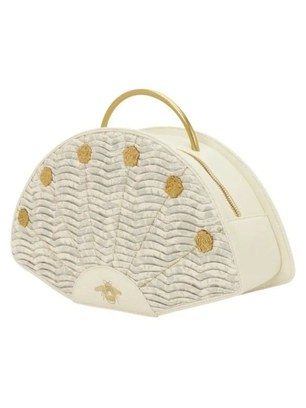 Loungefly Netflix Bridgerton Figural Fan Handbag Bee Gold Victorian Regal NWT